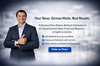 publish your press release on german news and media websites with SEO backlinks