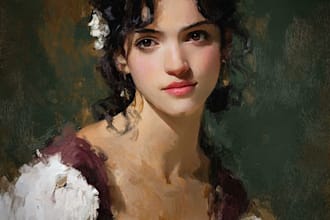 make a oil painting  of people and pets