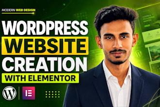 do full website creation or customization wordpres website using elementor