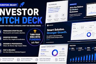 design a professional investor pitch deck for your startup