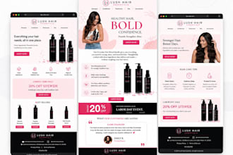 design a professional email newsletter or campaign