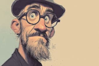 draw an awesome cartoon style portrait