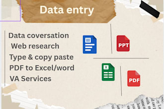 do data document processing and data entry