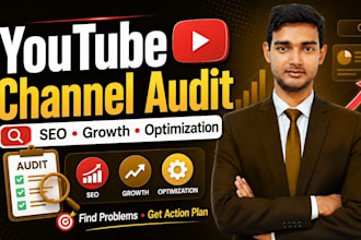 audit and optimize your youtube channel for SEO and growth