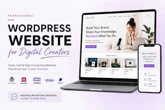create website for digital creators