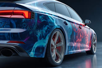 awesome car wrap design and vehicle wrap design