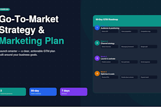 create a go to market strategy and actionable marketing plan for you