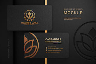 design modern luxury business card and stationery kit
