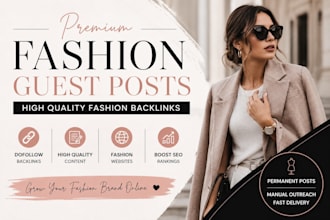 do fashion blogger outreach and do follow backlinks