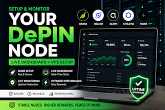 set up and monitor your depin node with a live dashboard