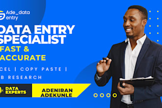 do fast and accurate data entry and copy paste tasks