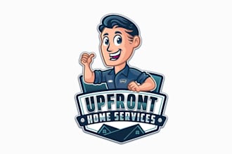 design cleaning fresh home service logo