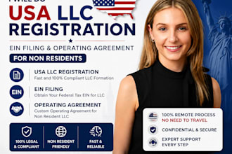 do USA llc registration ein filing operating agreement for non residents