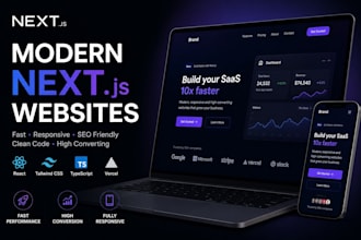 build a modern nextjs landing page for your business