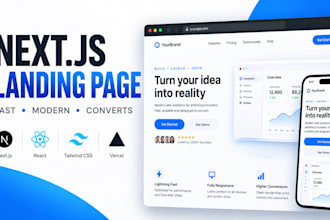 build a fast nextjs landing page that converts