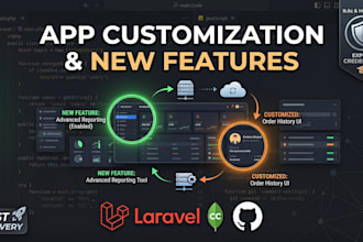 customize, modify, and add custom features to laravel app