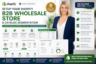 setup your shopify b2b wholesales store and catalog segmentation