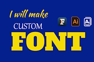 create custom font design, handwritten typography in 2 hours