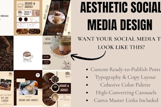 design a minimalist social media kit for your brand