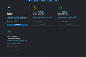 build your blazor or dotnet core web application