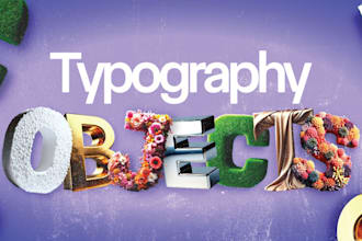design a custom typography, hand lettering text logo
