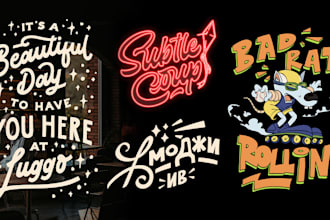 design custom hand lettering and typography