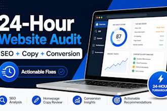audit your website SEO and homepage copy in 24 hours