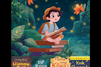 design beautiful children book covers with creative art