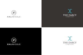 do custom letter text wordmark logo design