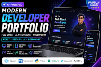 build a portfolio website with animations