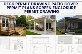 deck permit drawing patio cover permit plans screen enclosure permit drawing