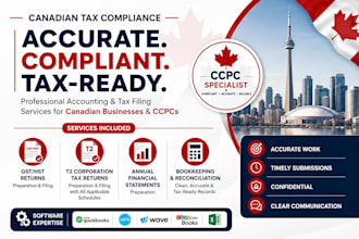 accurately prepare canadian t2 tax, gst and hst returns