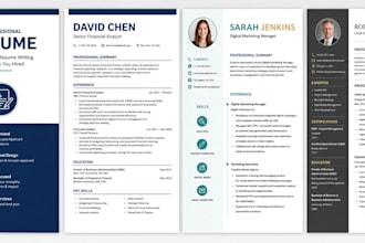 build, write and design a professional ats friendly resume and CV