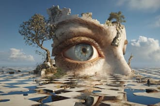cerate a psychedelic surrealistic art for you