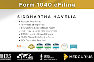 file your US form 1040 federal tax return as a licensed CPA