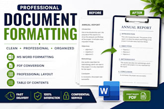 professionally format your word document or report