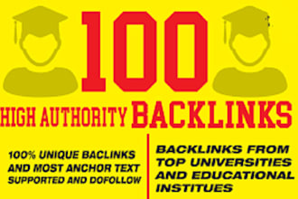 create trusted education government link building backlinks