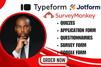 create survey monkey, typeform, jotform forms and automation