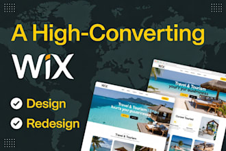 design a high converting wix website and wix website redesign