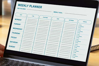 design an aesthetic canva template, planner, or to do list