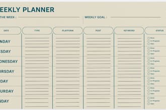 design an aesthetic canva template, planner, or to do list
