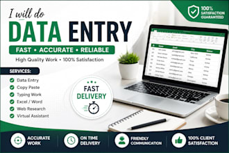 do data entry, copy paste, typing and web research