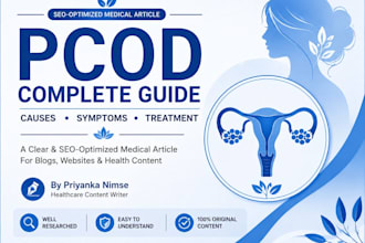 write SEO optimized medical, healthcare and pharma articles or blogs