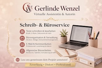 provide professional virtual assistant and office suupport
