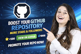 genuinely do github promotion github repository for more stars followers