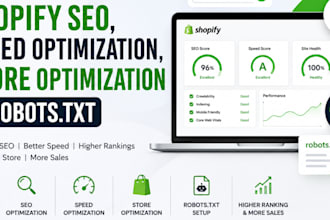 fix shopify complect technical SEO, robots txt and store optimization