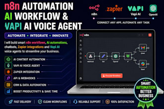 n8n automation n8n workflow zapier chatbot api ai automation vapi ai voice agent