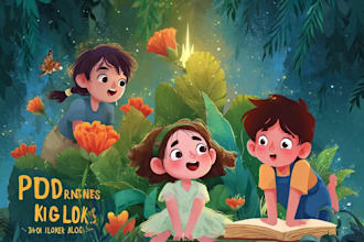 draw creative children book illustrations for storytellin