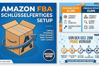 setup your amazon fba store, list products and create fba shipment