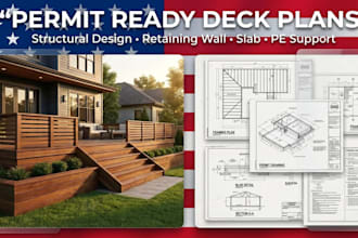 retaining wall, deck design, pe stamp structural deck, structural engineer, slab